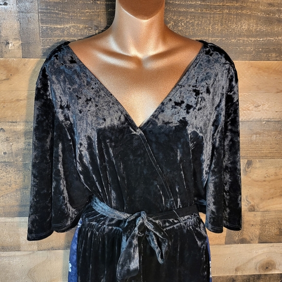 DISNEY PRINCESS VELVETY ONE PIECE PANT SUIT WITH BELL SLEEVES - Picture 3 of 16